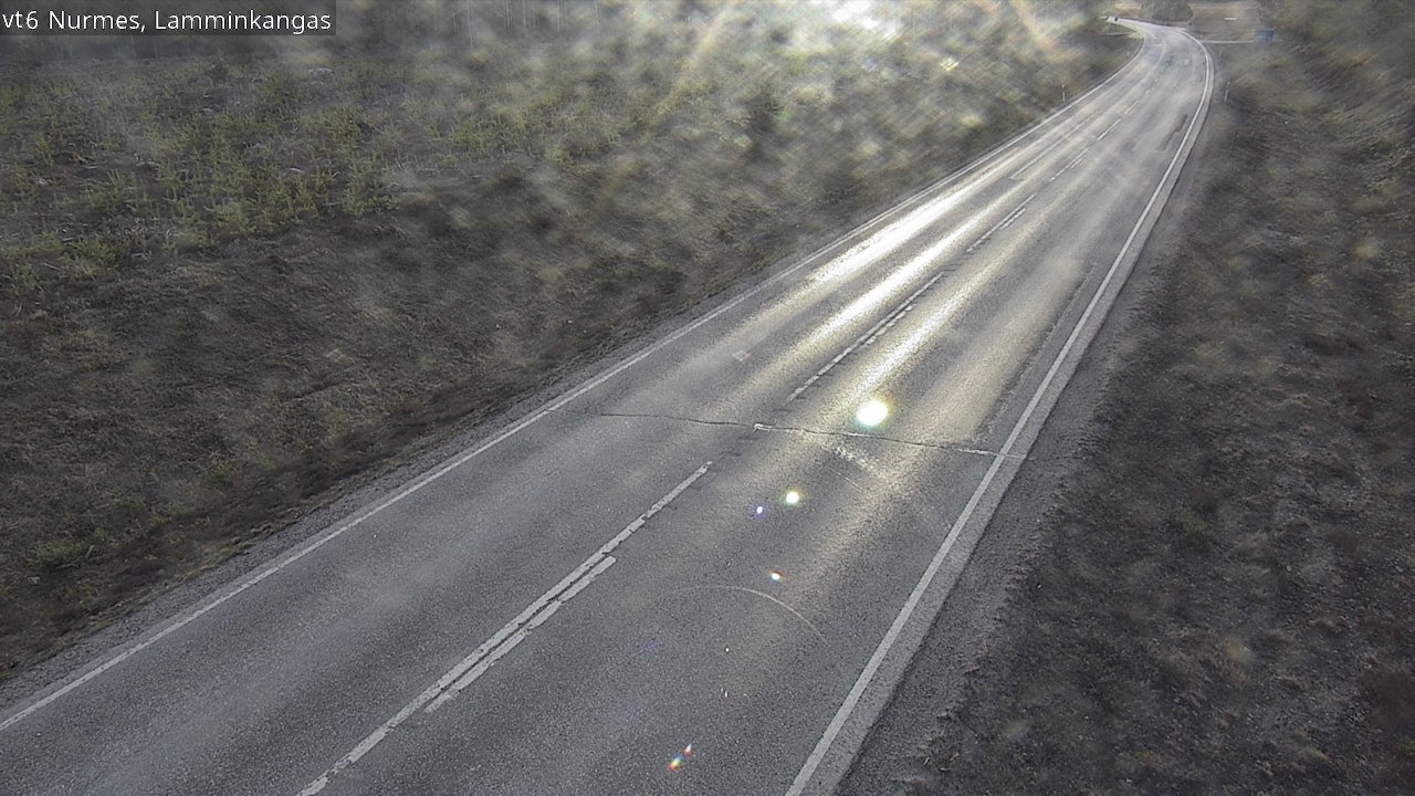 Weather Camera Image Väg 6 Nurmes, Lamminkangas, Nurmes, Pohjois-Karjala