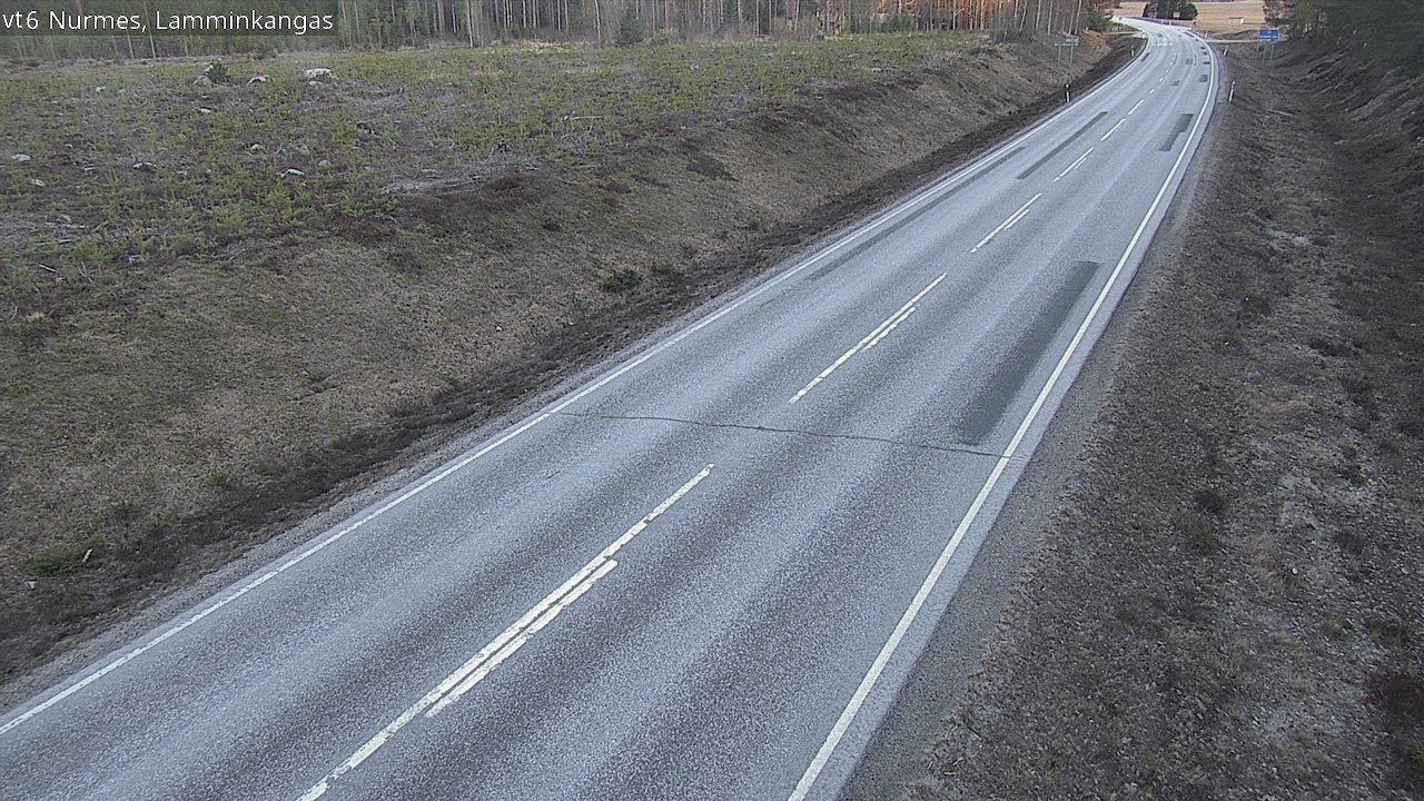 Weather Camera Image Väg 6 Nurmes, Lamminkangas, Nurmes, Pohjois-Karjala