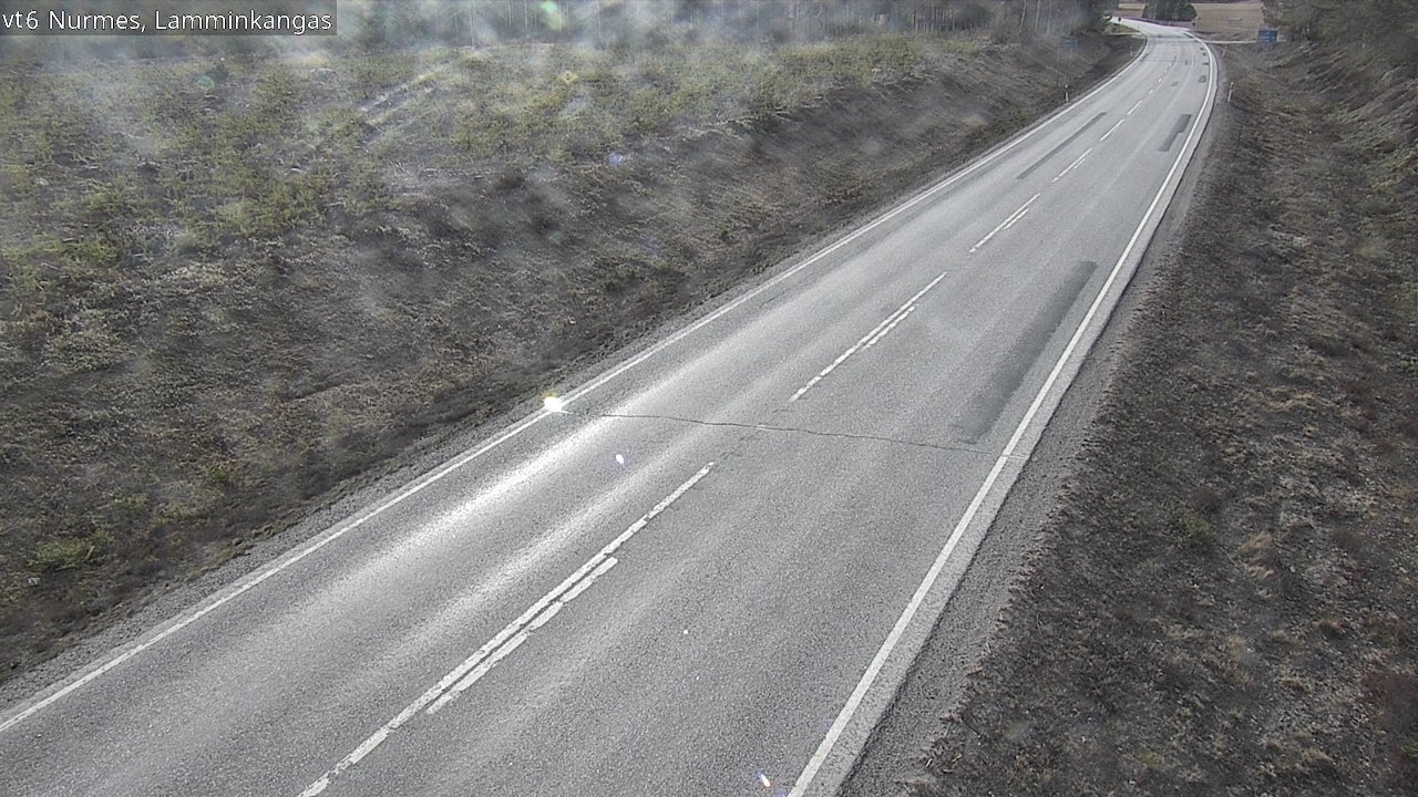 Weather Camera Image Väg 6 Nurmes, Lamminkangas, Nurmes, Pohjois-Karjala