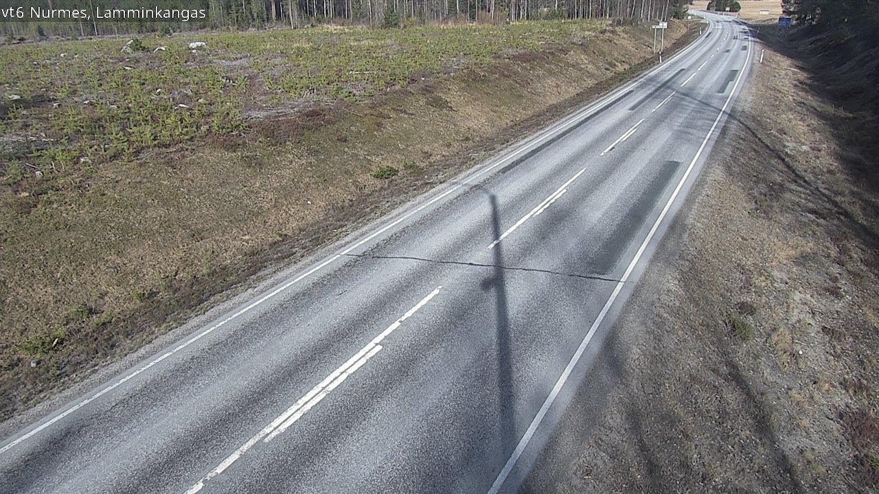 Weather Camera Image Väg 6 Nurmes, Lamminkangas, Nurmes, Pohjois-Karjala