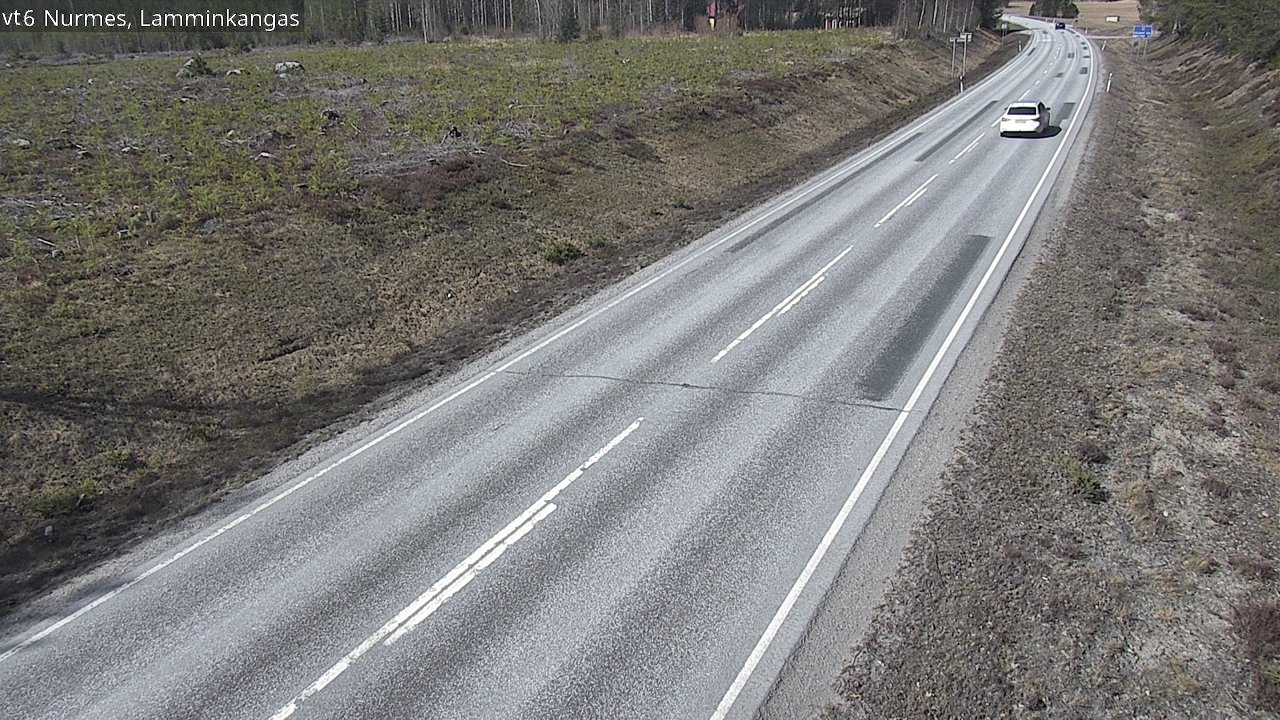 Weather Camera Image Väg 6 Nurmes, Lamminkangas, Nurmes, Pohjois-Karjala