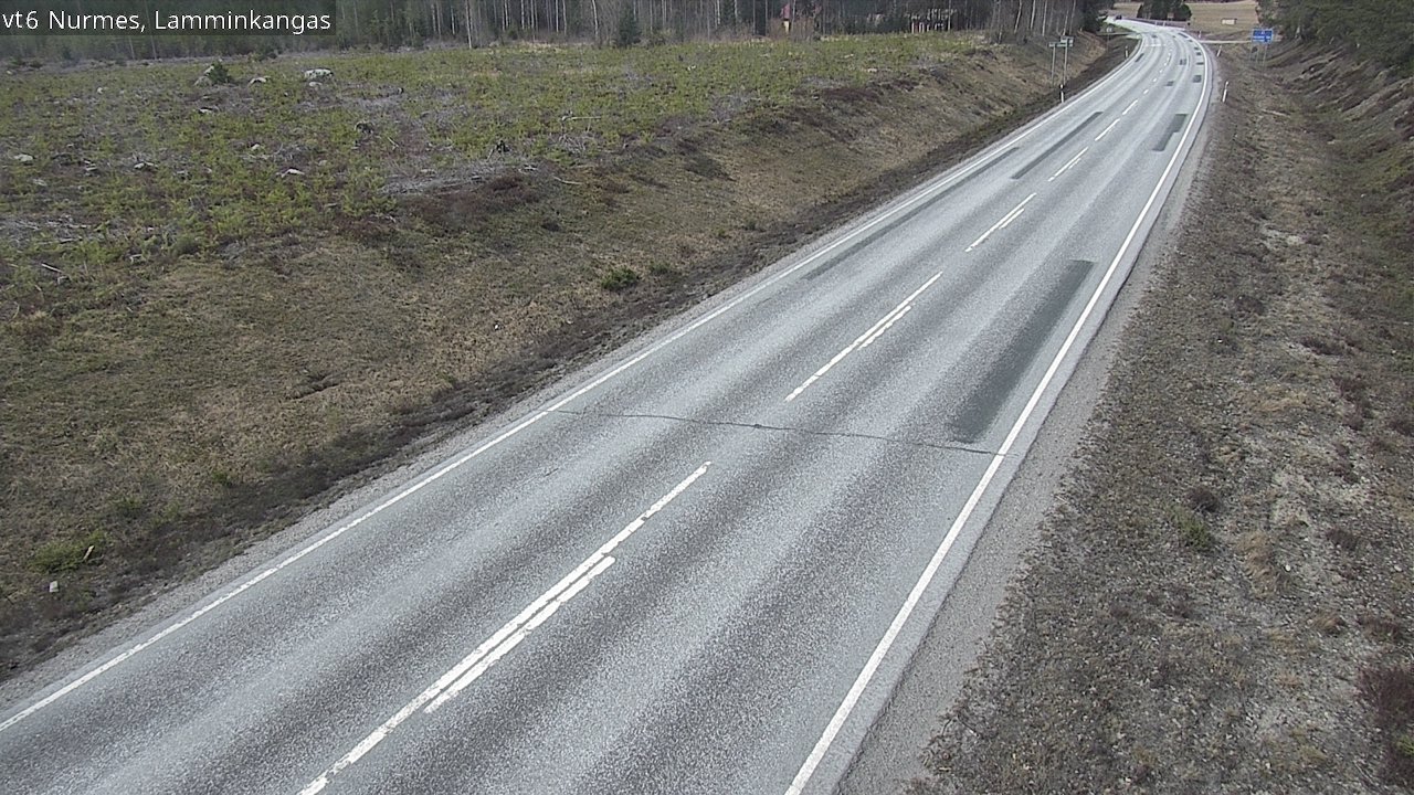 Weather Camera Image Väg 6 Nurmes, Lamminkangas, Nurmes, Pohjois-Karjala