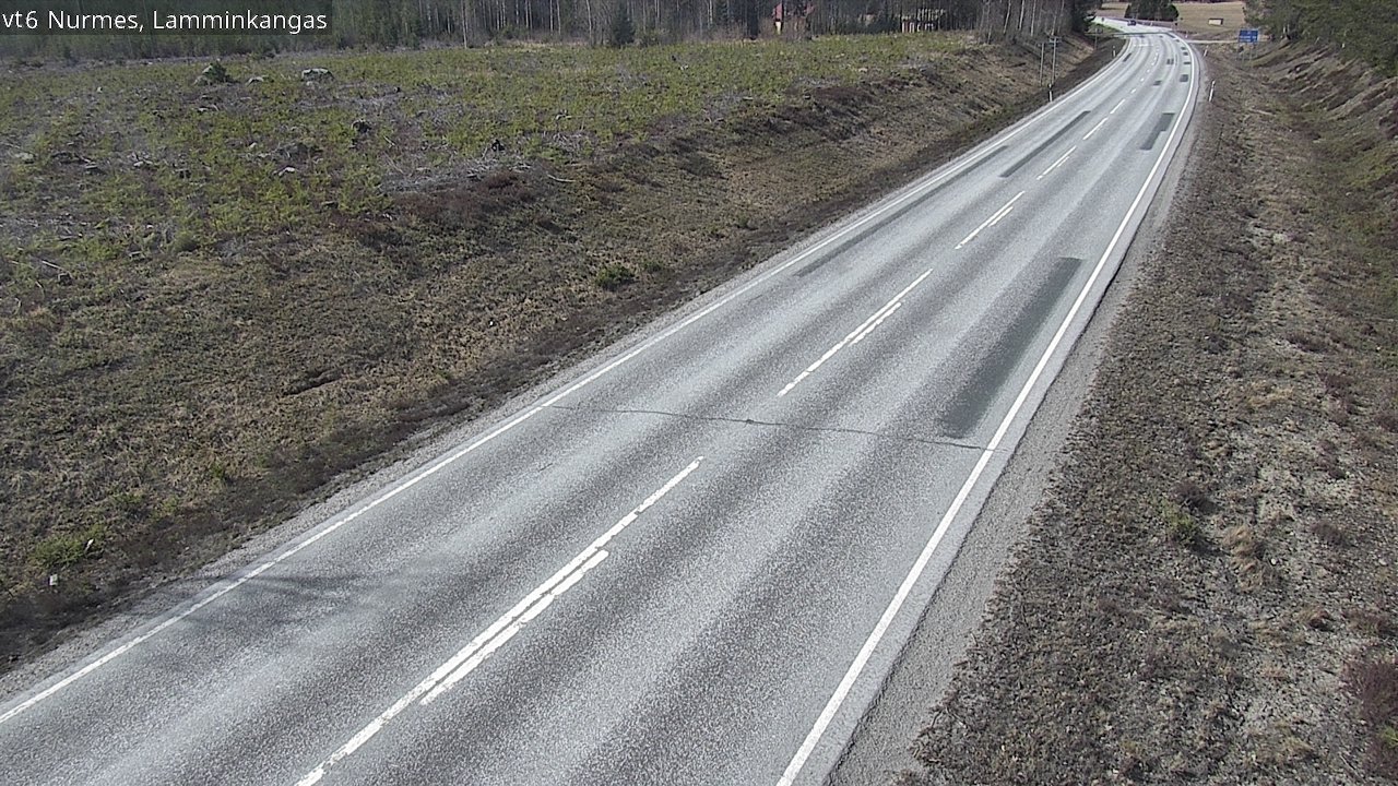 Weather Camera Image Väg 6 Nurmes, Lamminkangas, Nurmes, Pohjois-Karjala