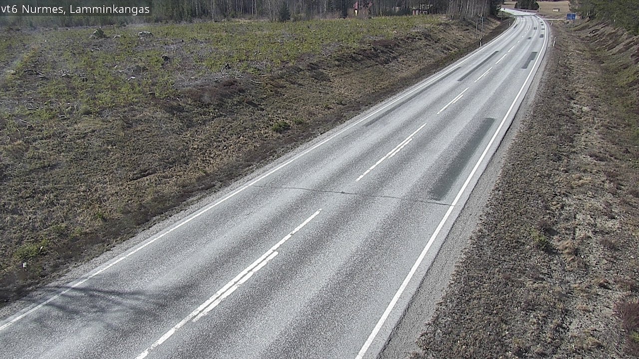 Weather Camera Image Väg 6 Nurmes, Lamminkangas, Nurmes, Pohjois-Karjala