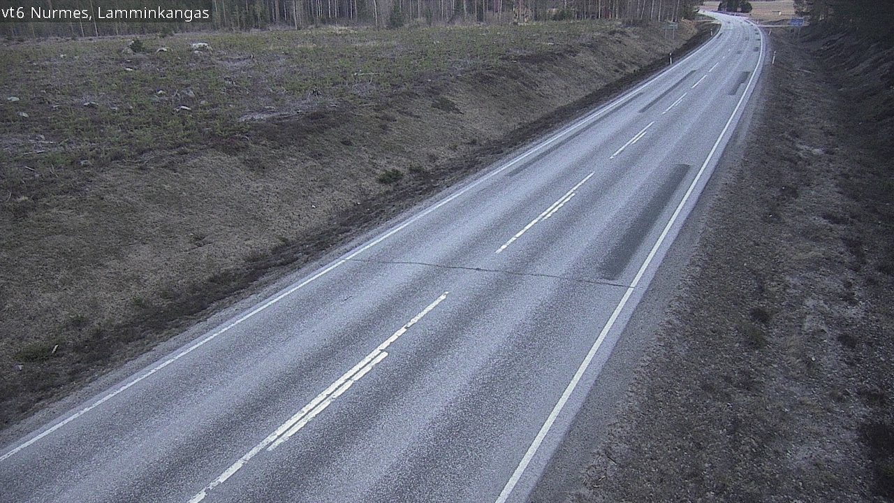Weather Camera Image Väg 6 Nurmes, Lamminkangas, Nurmes, Pohjois-Karjala