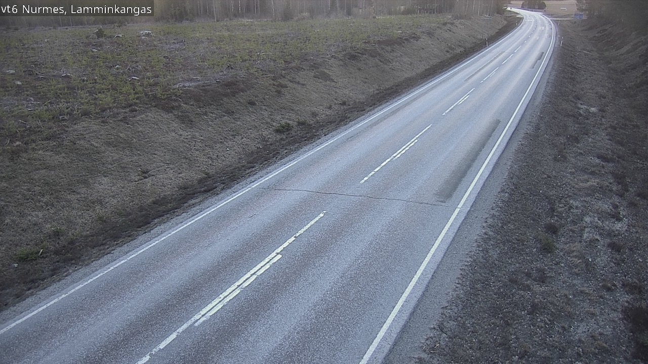 Weather Camera Image Väg 6 Nurmes, Lamminkangas, Nurmes, Pohjois-Karjala