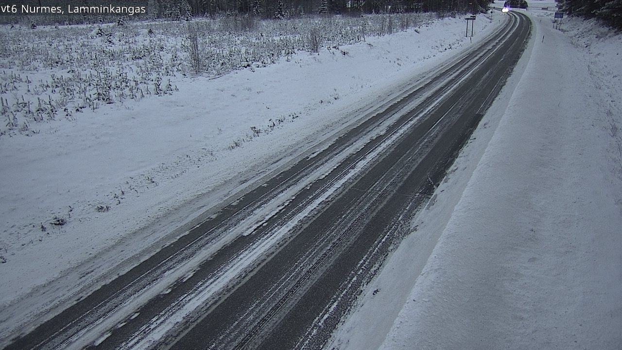 Weather Camera Image Road 6 Nurmes, Lamminkangas, Nurmes, Pohjois-Karjala