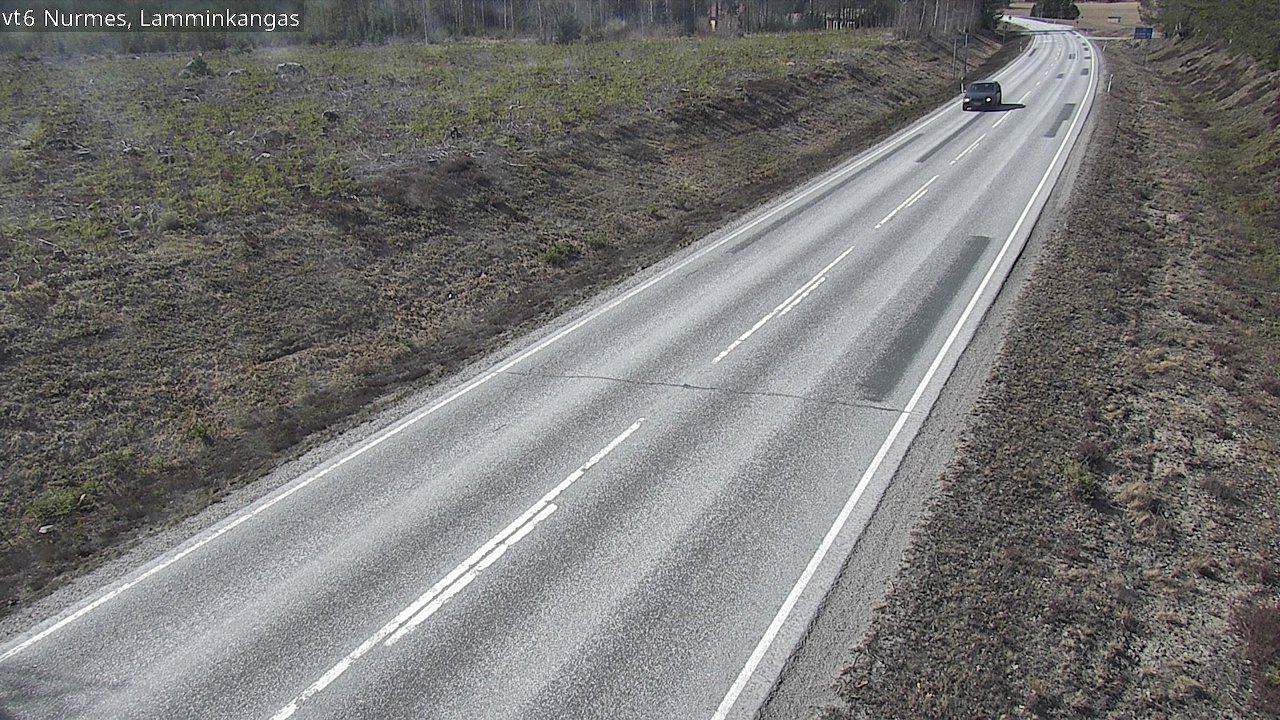 Weather Camera Image Väg 6 Nurmes, Lamminkangas, Nurmes, Pohjois-Karjala