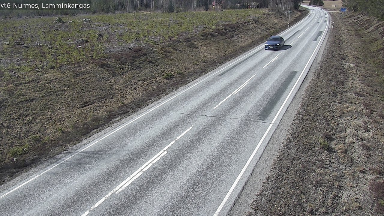 Weather Camera Image Väg 6 Nurmes, Lamminkangas, Nurmes, Pohjois-Karjala