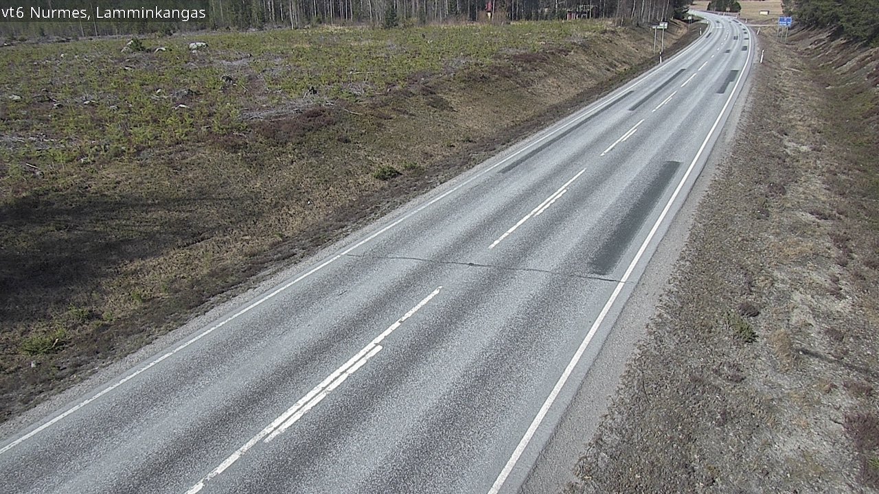 Weather Camera Image Väg 6 Nurmes, Lamminkangas, Nurmes, Pohjois-Karjala