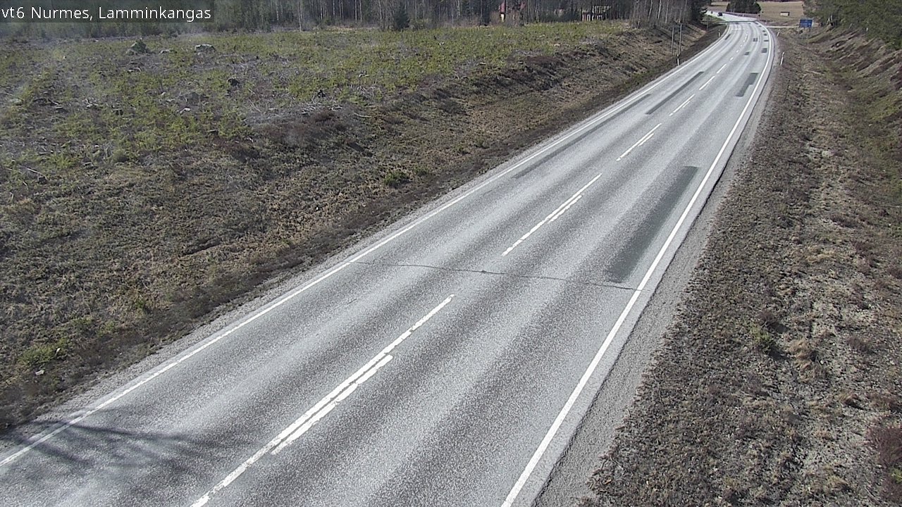 Weather Camera Image Väg 6 Nurmes, Lamminkangas, Nurmes, Pohjois-Karjala