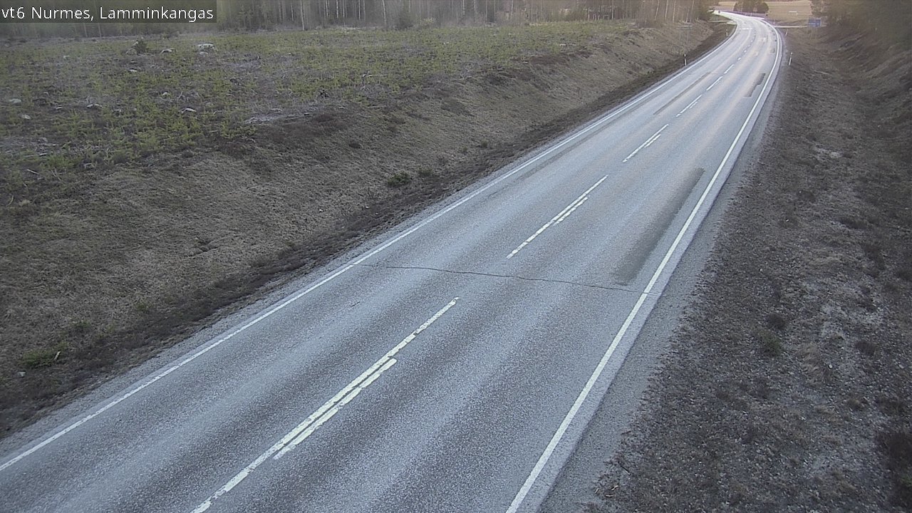 Weather Camera Image Väg 6 Nurmes, Lamminkangas, Nurmes, Pohjois-Karjala