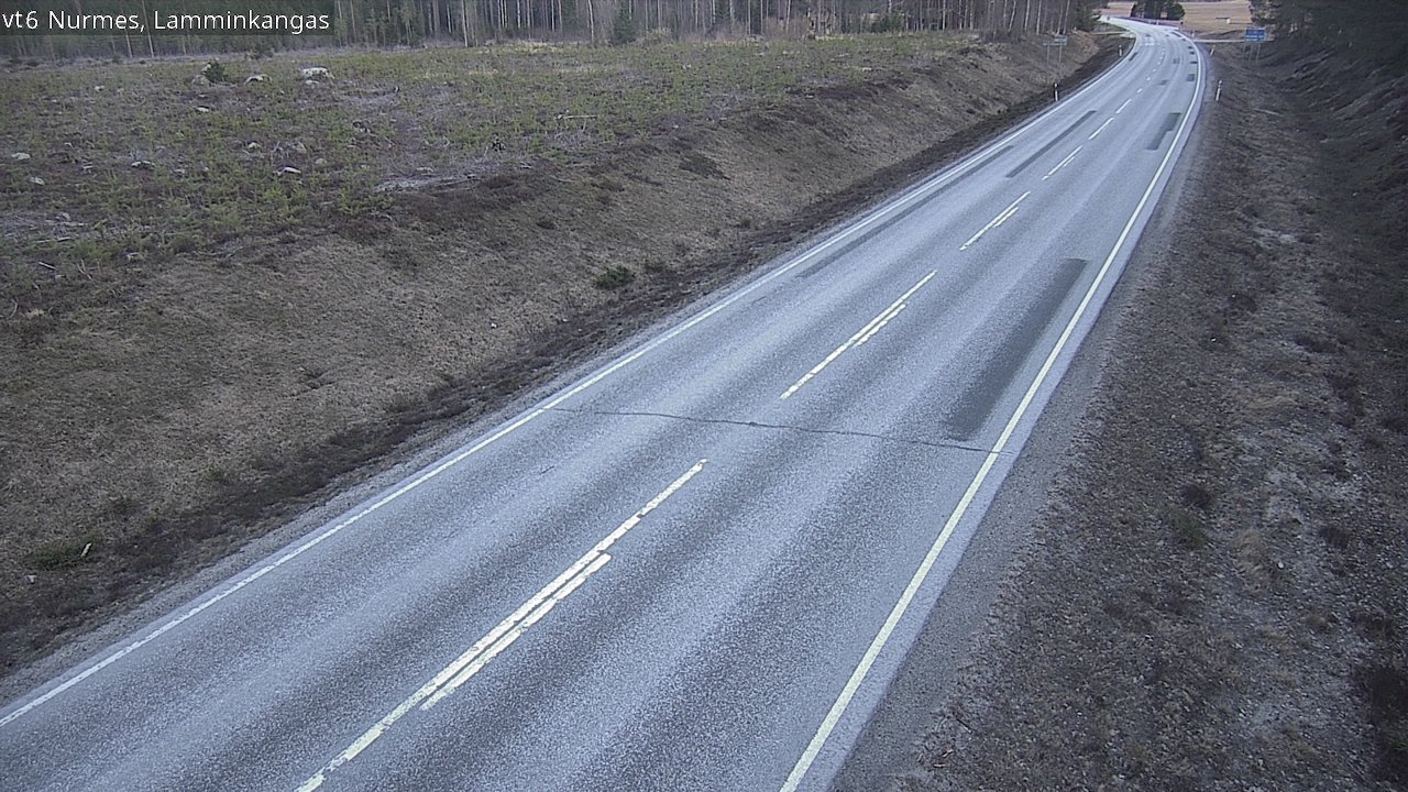 Weather Camera Image Väg 6 Nurmes, Lamminkangas, Nurmes, Pohjois-Karjala