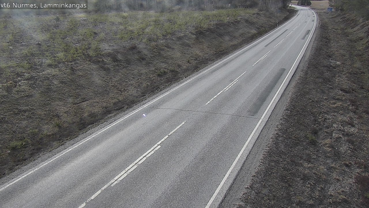 Weather Camera Image Väg 6 Nurmes, Lamminkangas, Nurmes, Pohjois-Karjala