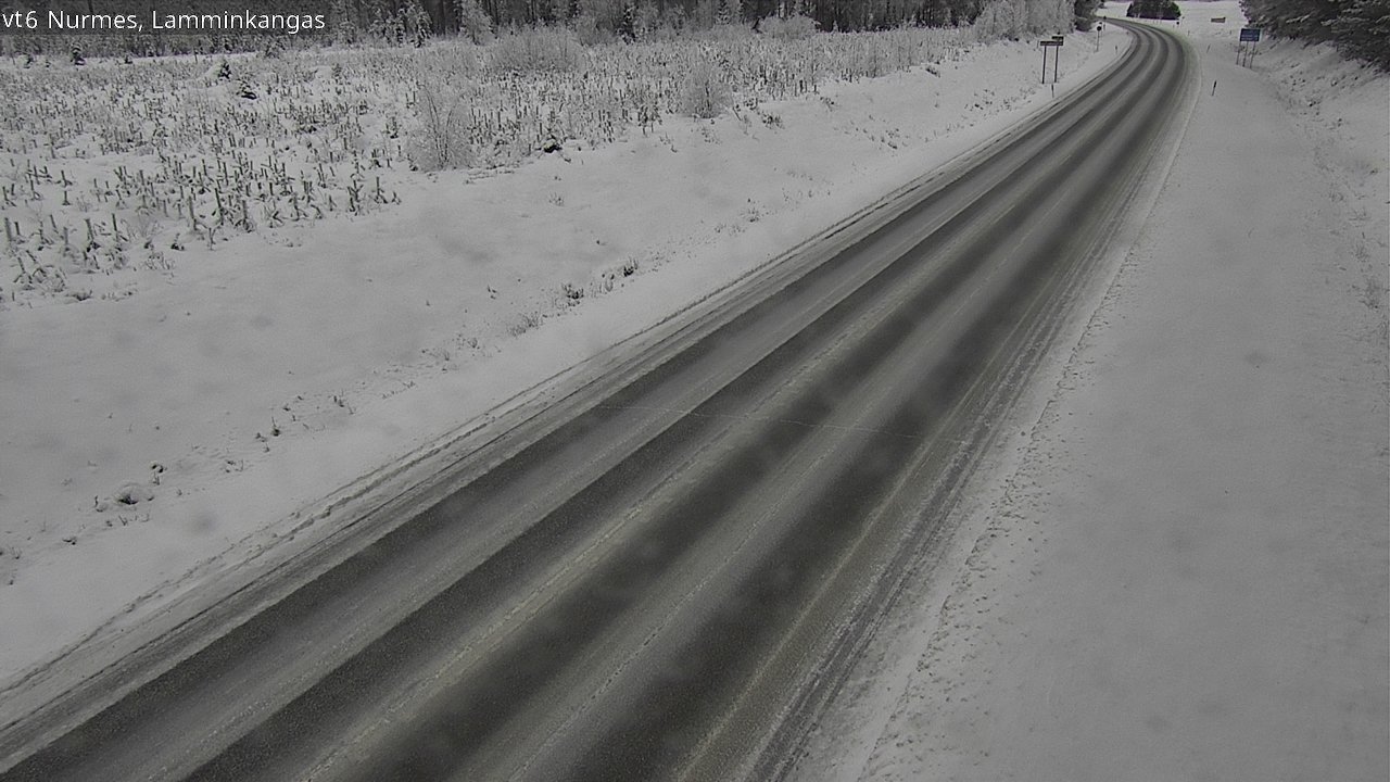 Weather Camera Image Väg 6 Nurmes, Lamminkangas, Nurmes, Pohjois-Karjala