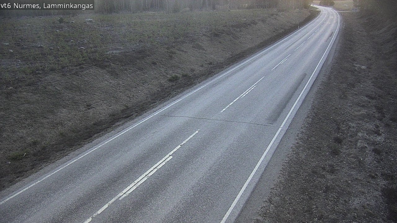 Weather Camera Image Väg 6 Nurmes, Lamminkangas, Nurmes, Pohjois-Karjala