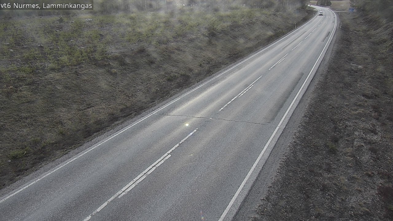Weather Camera Image Väg 6 Nurmes, Lamminkangas, Nurmes, Pohjois-Karjala