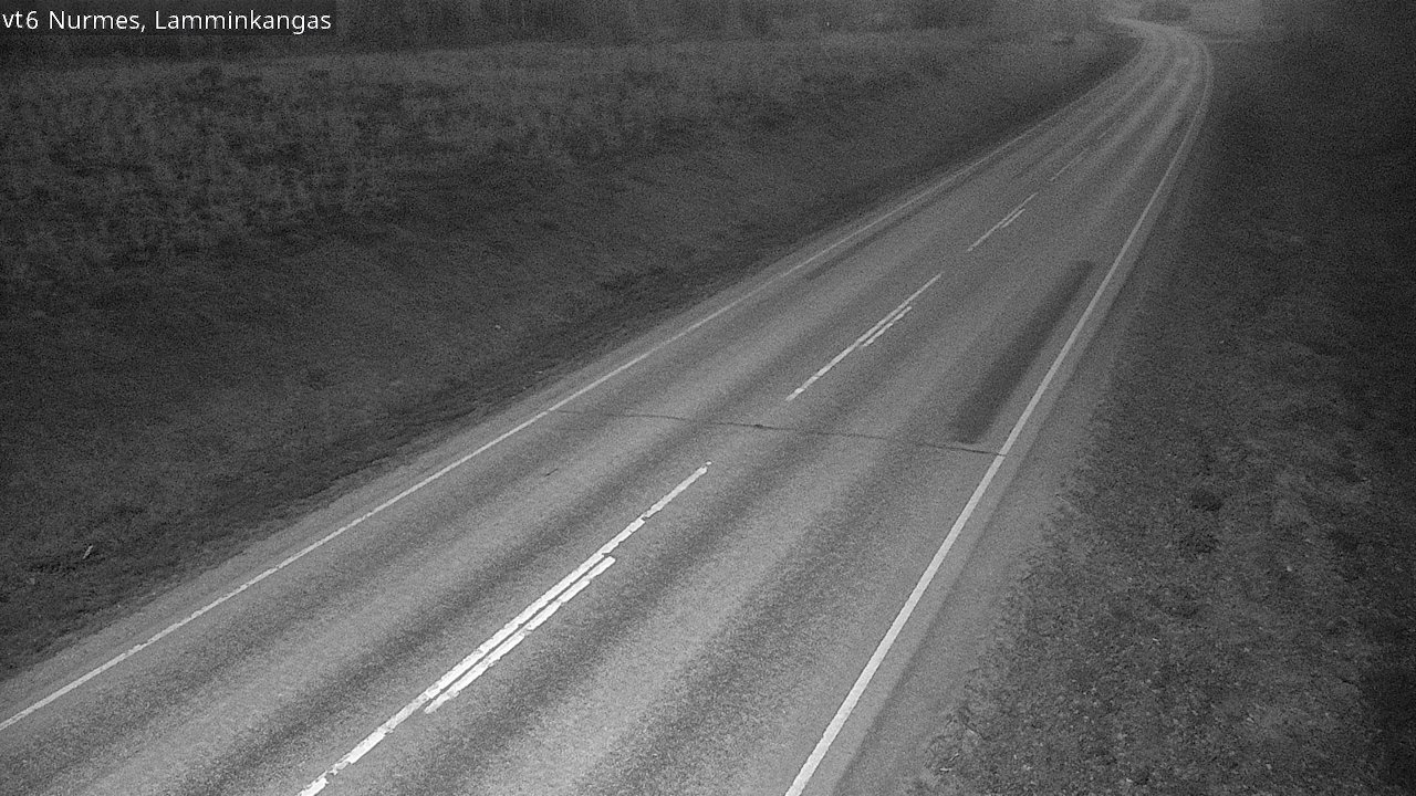 Weather Camera Image Väg 6 Nurmes, Lamminkangas, Nurmes, Pohjois-Karjala