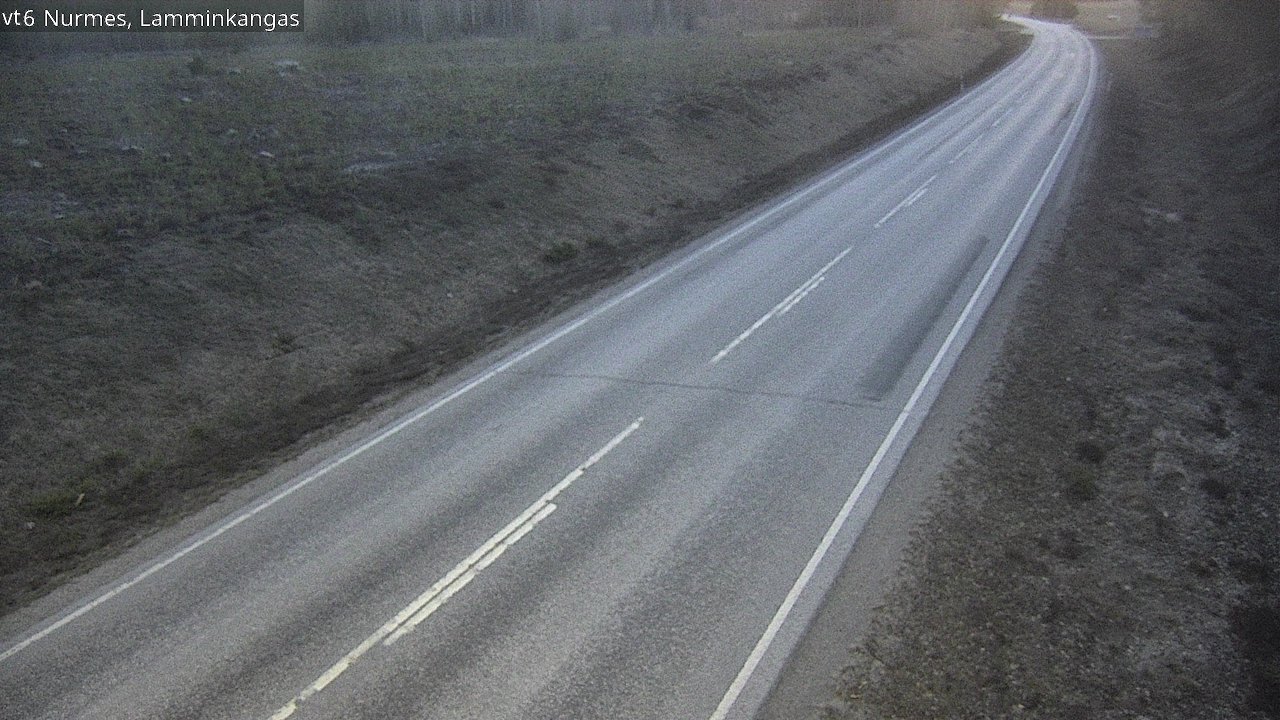Weather Camera Image Väg 6 Nurmes, Lamminkangas, Nurmes, Pohjois-Karjala