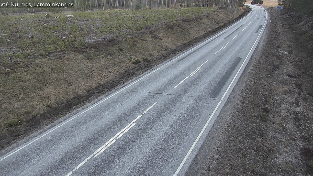 Weather Camera Image Väg 6 Nurmes, Lamminkangas, Nurmes, Pohjois-Karjala