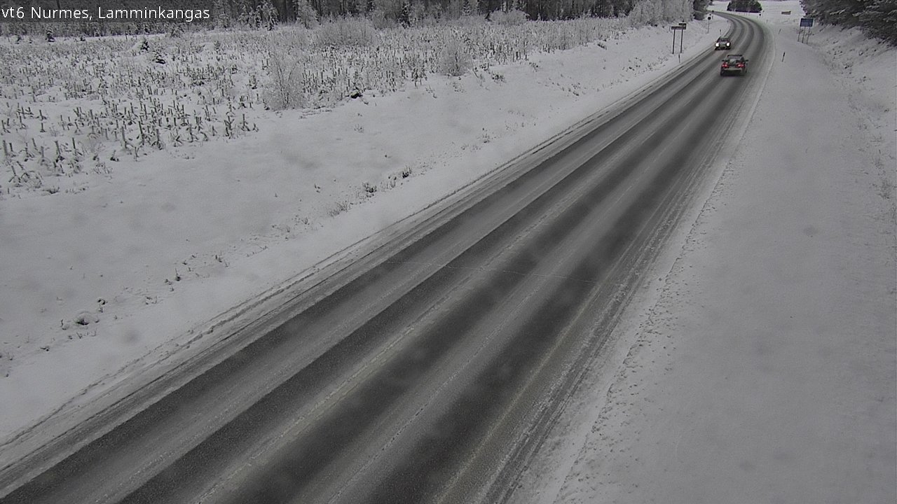 Weather Camera Image Väg 6 Nurmes, Lamminkangas, Nurmes, Pohjois-Karjala