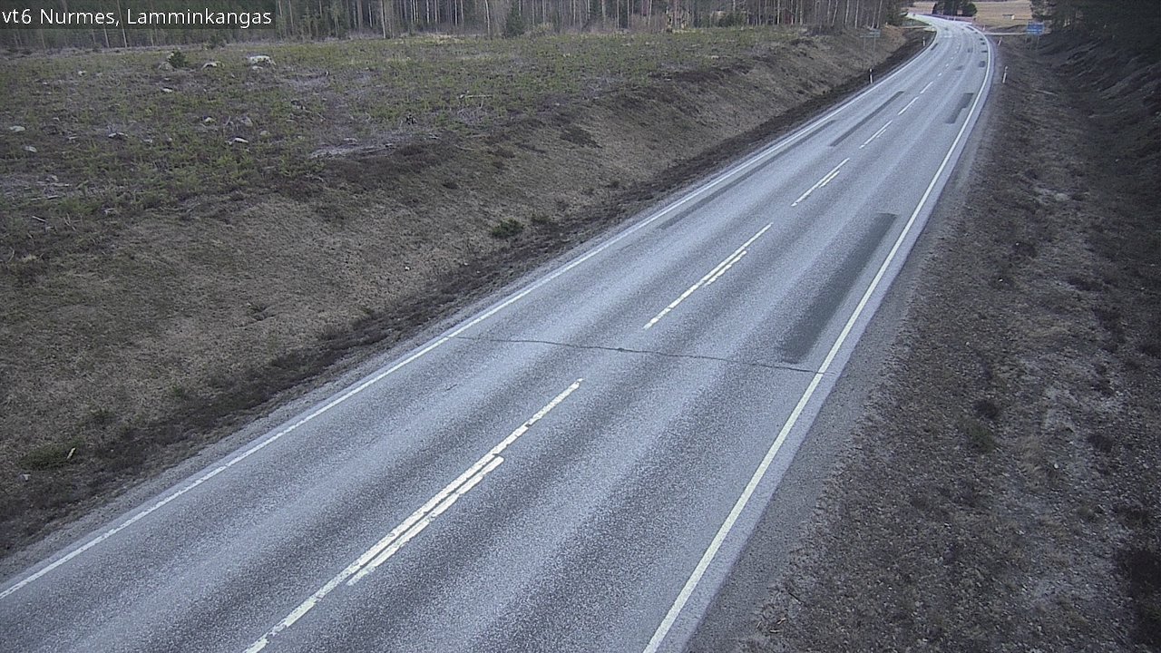 Weather Camera Image Väg 6 Nurmes, Lamminkangas, Nurmes, Pohjois-Karjala