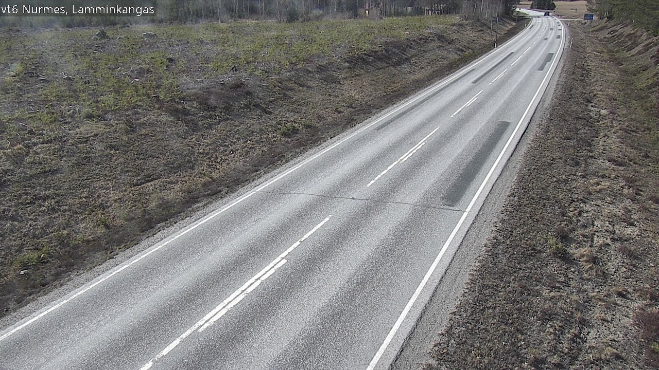 Weather Camera Image Väg 6 Nurmes, Lamminkangas, Nurmes, Pohjois-Karjala