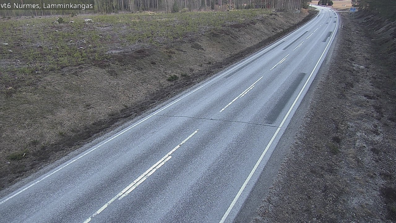 Weather Camera Image Väg 6 Nurmes, Lamminkangas, Nurmes, Pohjois-Karjala