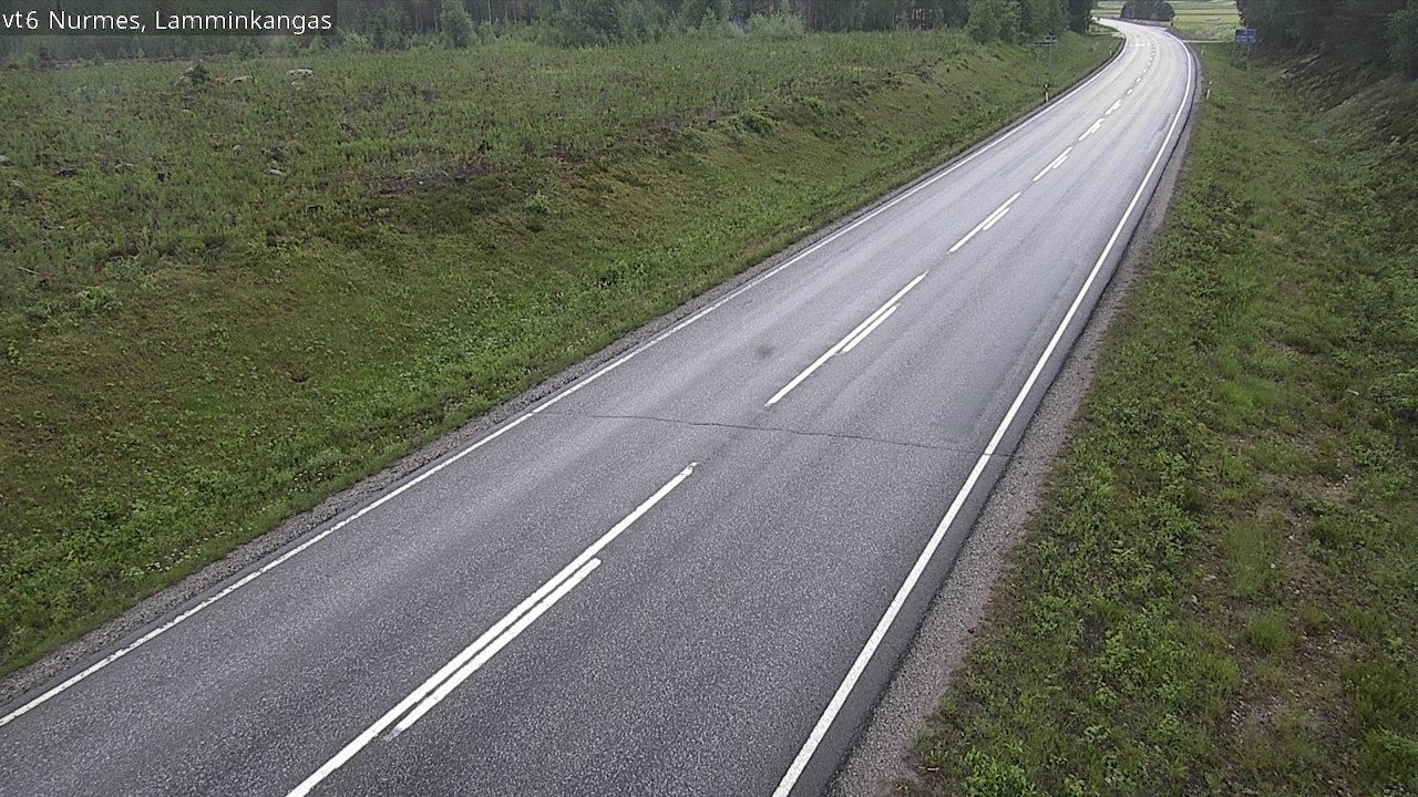 Weather Camera Image Väg 6 Nurmes, Lamminkangas, Nurmes, Pohjois-Karjala