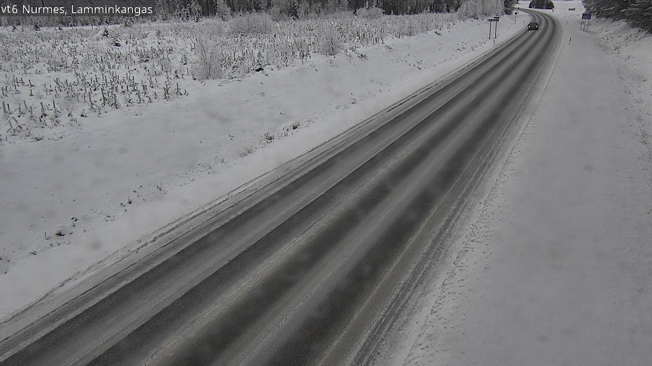 Weather Camera Image Väg 6 Nurmes, Lamminkangas, Nurmes, Pohjois-Karjala