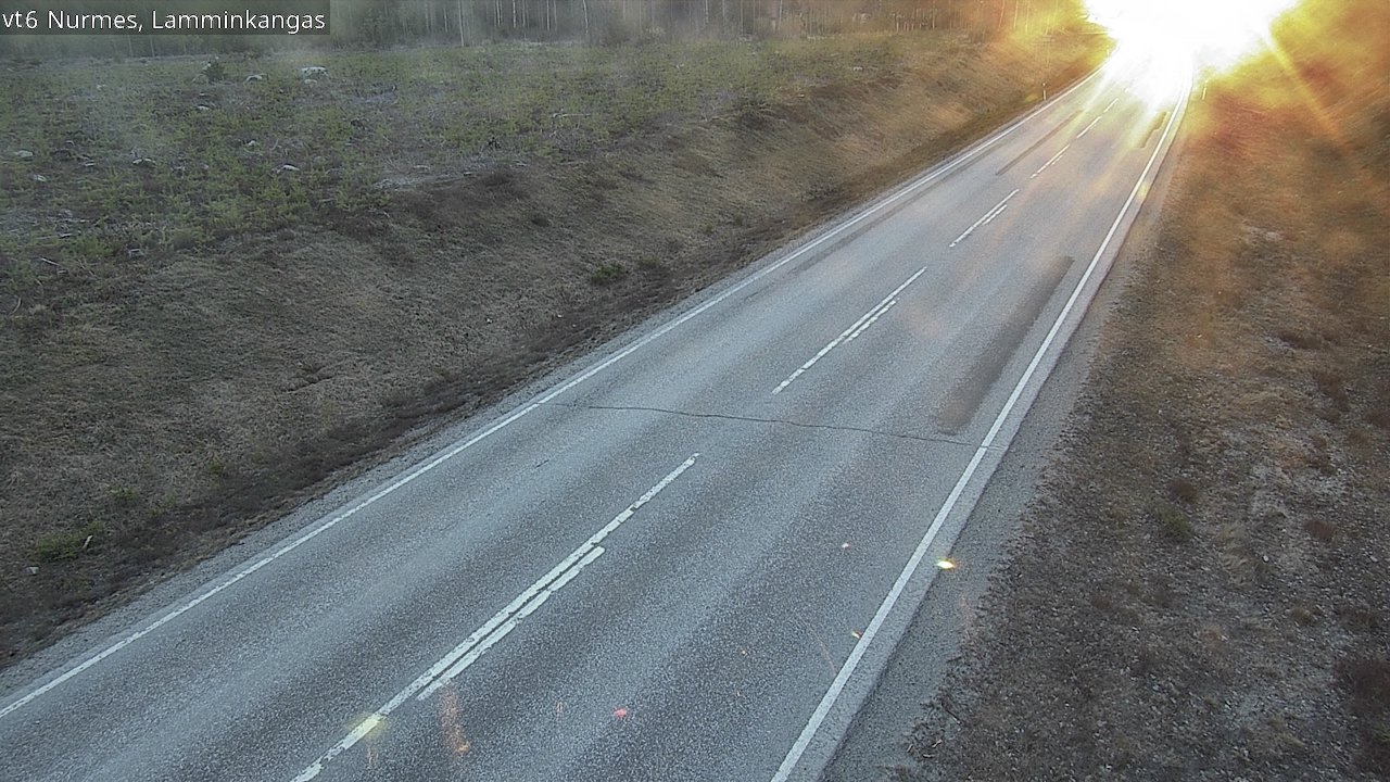 Weather Camera Image Väg 6 Nurmes, Lamminkangas, Nurmes, Pohjois-Karjala