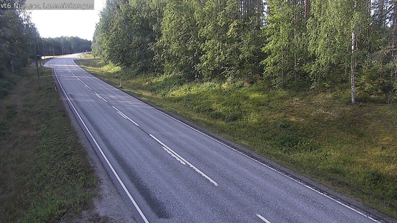 Weather Camera Image Road 6 Nurmes, Lamminkangas, Nurmes, Pohjois-Karjala