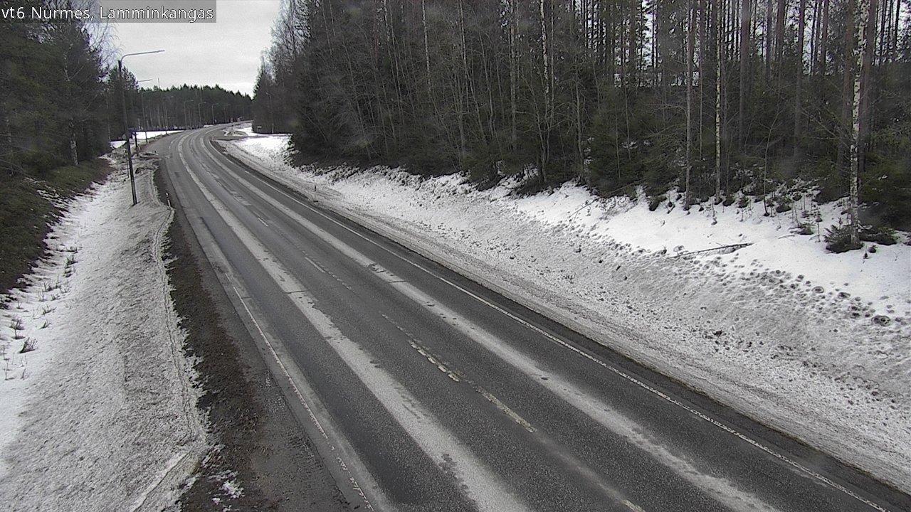 Weather Camera Image Road 6 Nurmes, Lamminkangas, Nurmes, Pohjois-Karjala