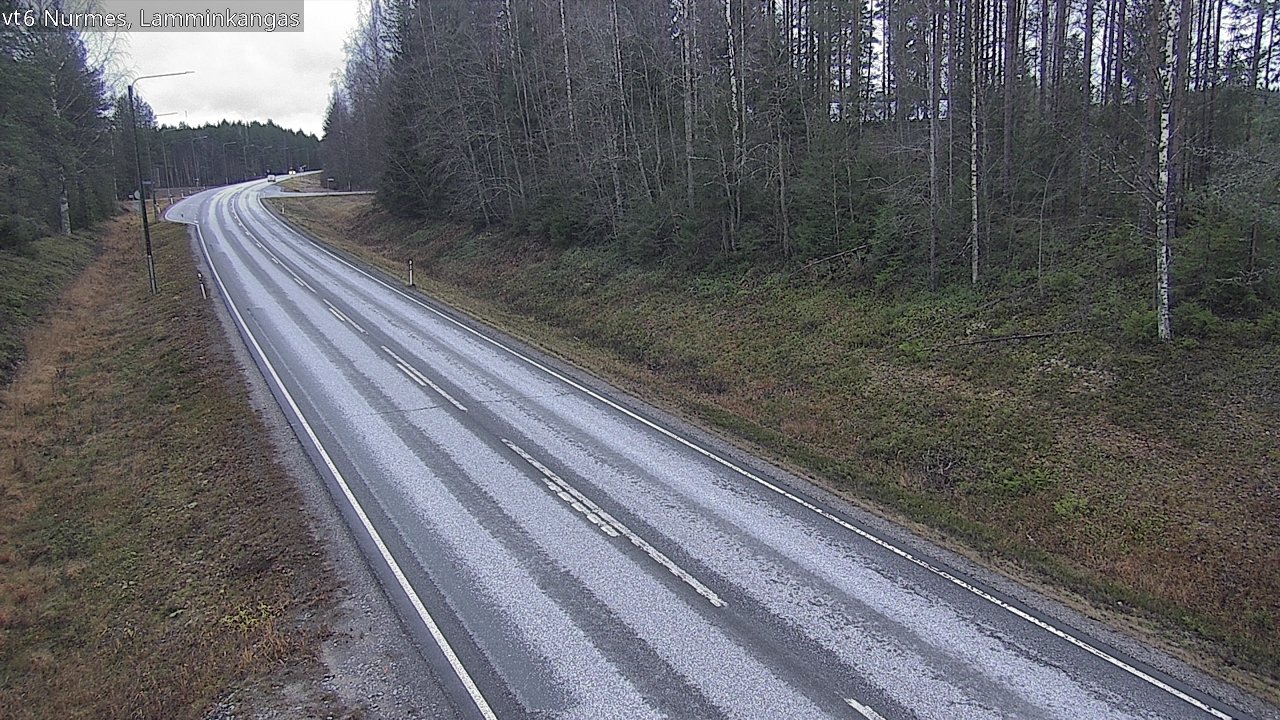 Weather Camera Image Väg 6 Nurmes, Lamminkangas, Nurmes, Pohjois-Karjala