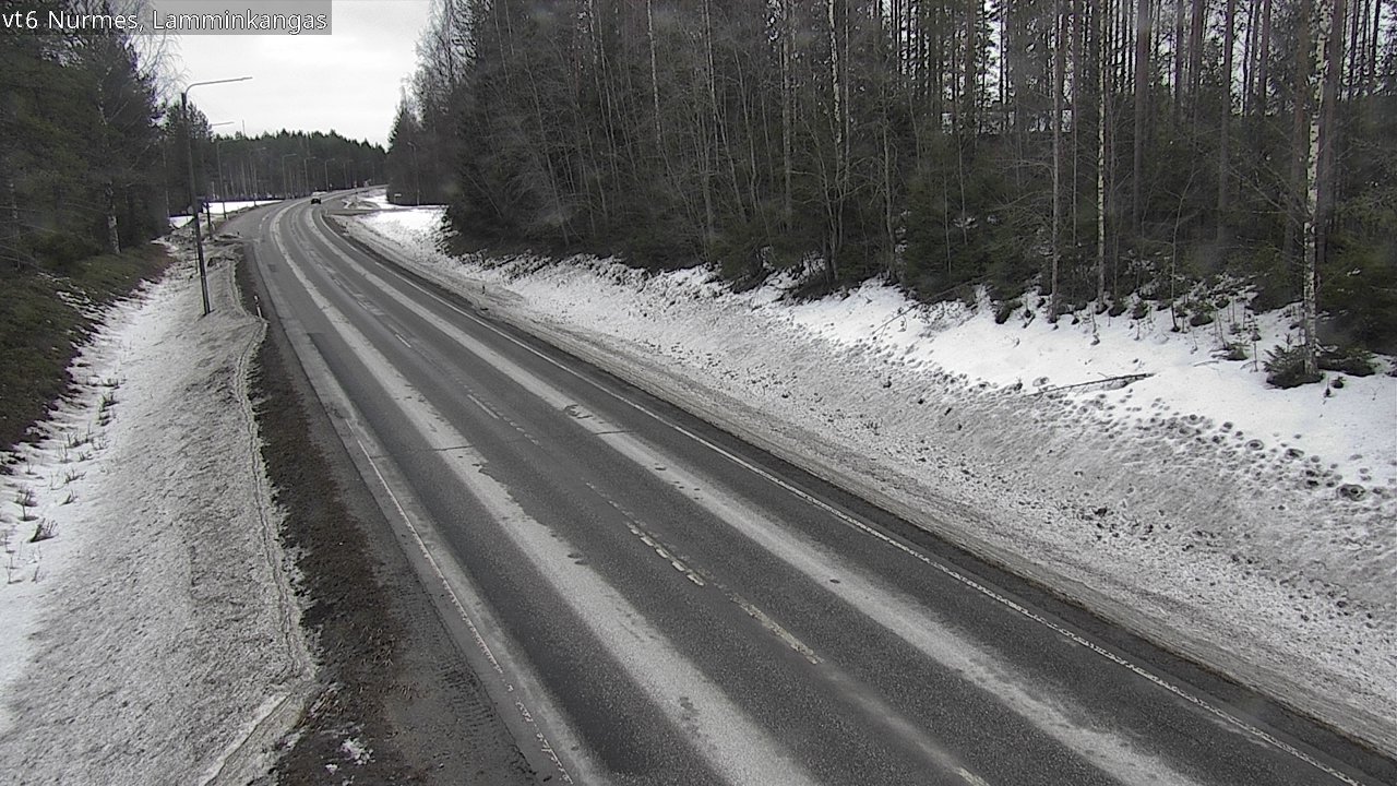Weather Camera Image Road 6 Nurmes, Lamminkangas, Nurmes, Pohjois-Karjala