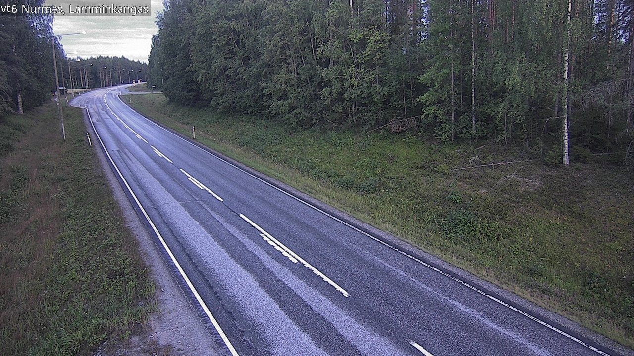 Weather Camera Image Road 6 Nurmes, Lamminkangas, Nurmes, Pohjois-Karjala
