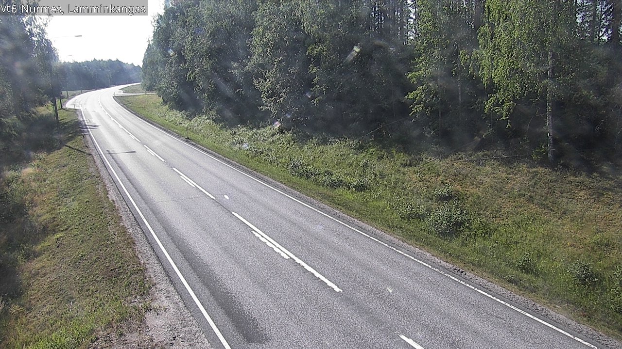 Weather Camera Image Väg 6 Nurmes, Lamminkangas, Nurmes, Pohjois-Karjala