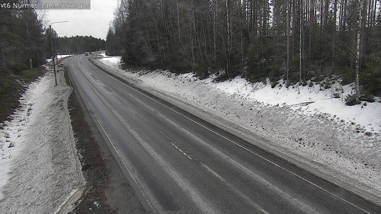Weather Camera Image Road 6 Nurmes, Lamminkangas, Nurmes, Pohjois-Karjala