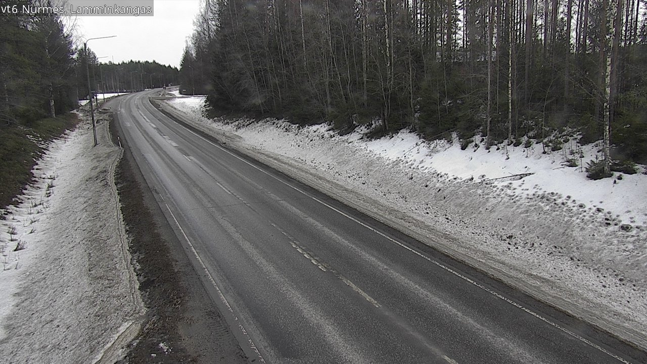 Weather Camera Image Road 6 Nurmes, Lamminkangas, Nurmes, Pohjois-Karjala