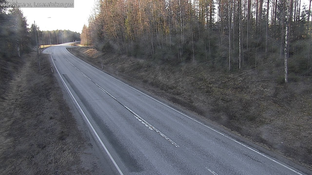 Weather Camera Image Väg 6 Nurmes, Lamminkangas, Nurmes, Pohjois-Karjala