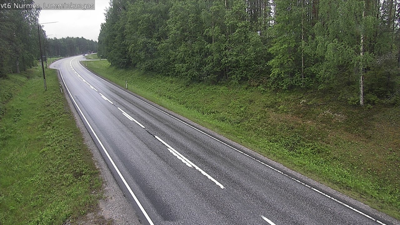Weather Camera Image Väg 6 Nurmes, Lamminkangas, Nurmes, Pohjois-Karjala