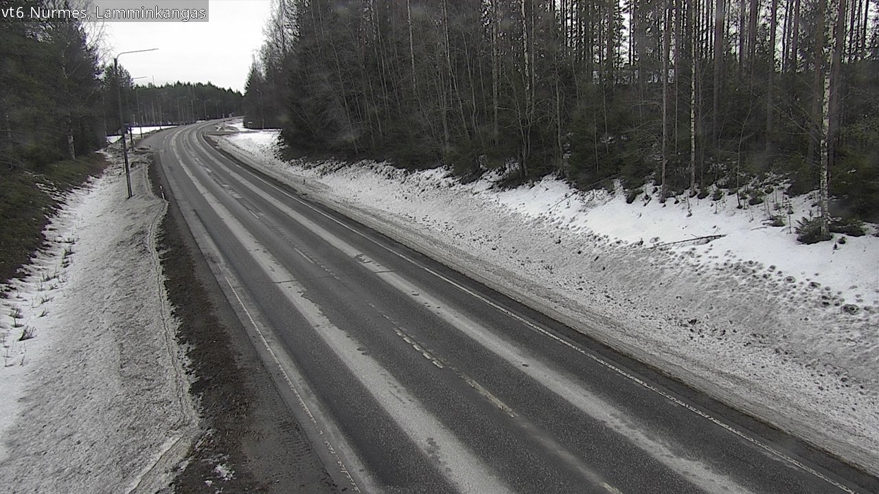 Weather Camera Image Road 6 Nurmes, Lamminkangas, Nurmes, Pohjois-Karjala