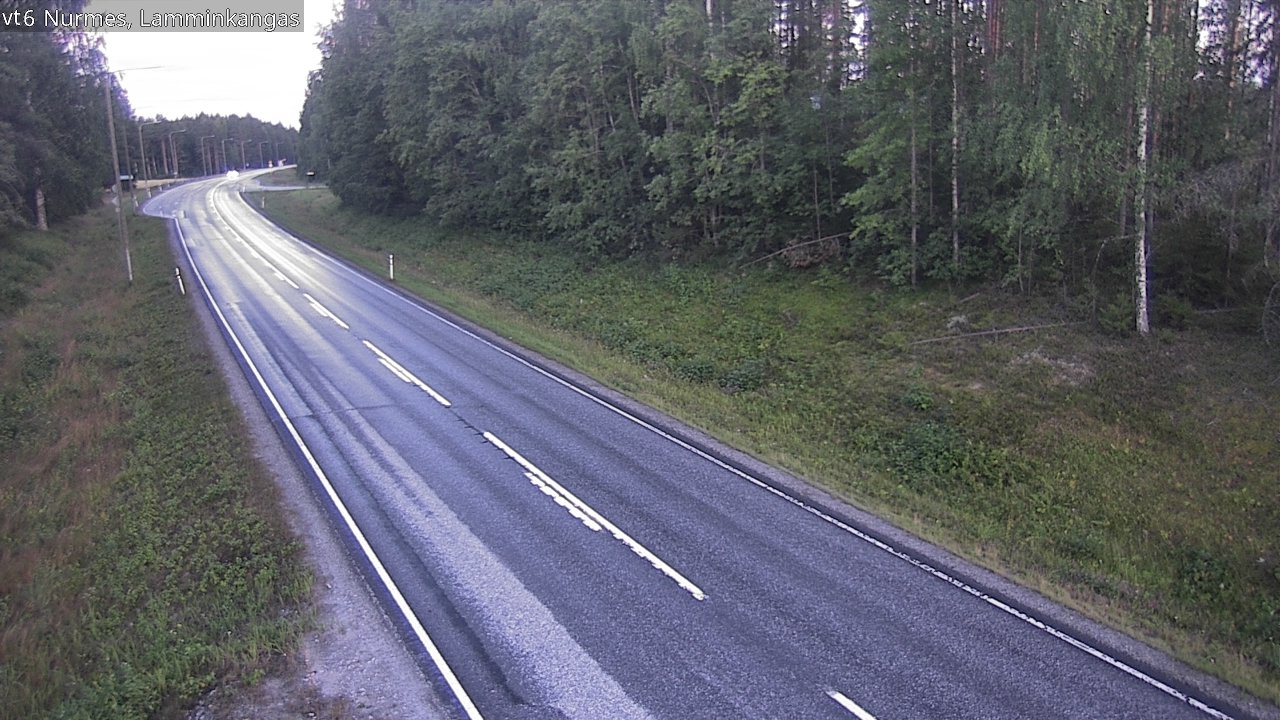 Weather Camera Image Road 6 Nurmes, Lamminkangas, Nurmes, Pohjois-Karjala