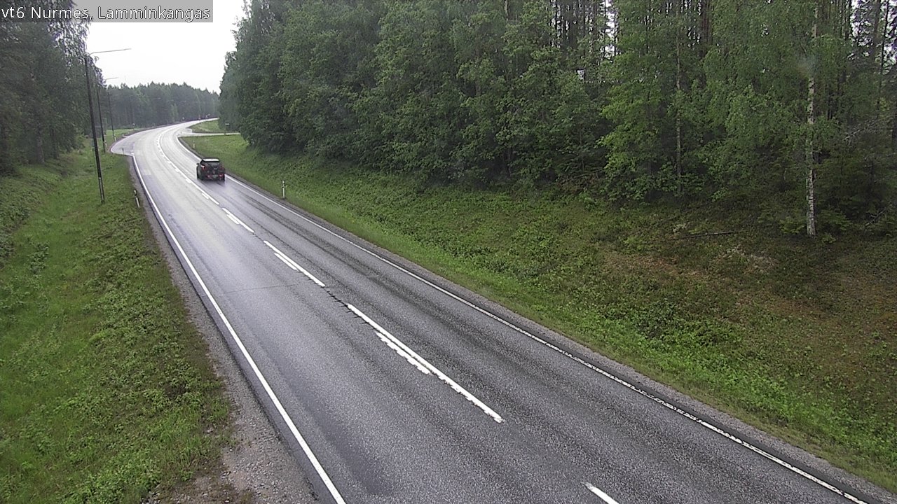 Weather Camera Image Väg 6 Nurmes, Lamminkangas, Nurmes, Pohjois-Karjala