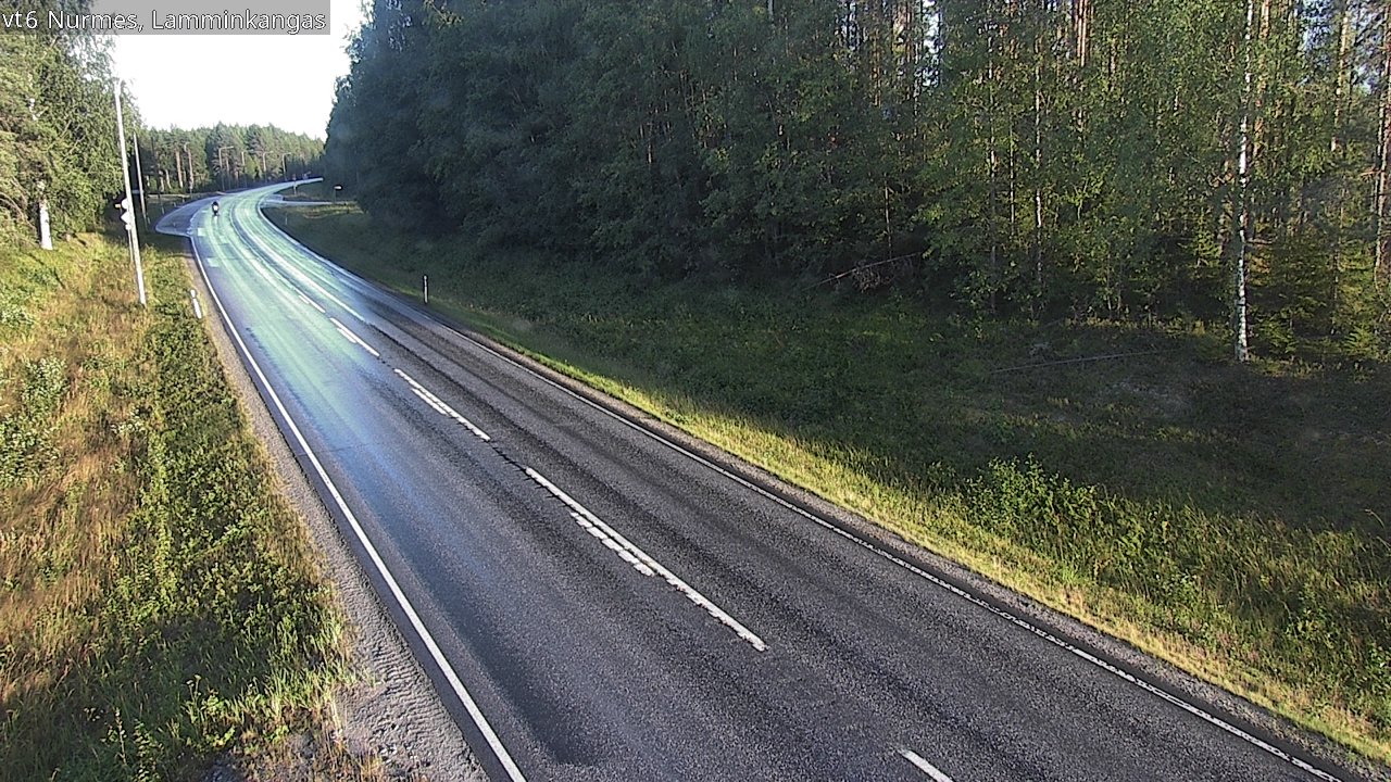 Weather Camera Image Road 6 Nurmes, Lamminkangas, Nurmes, Pohjois-Karjala