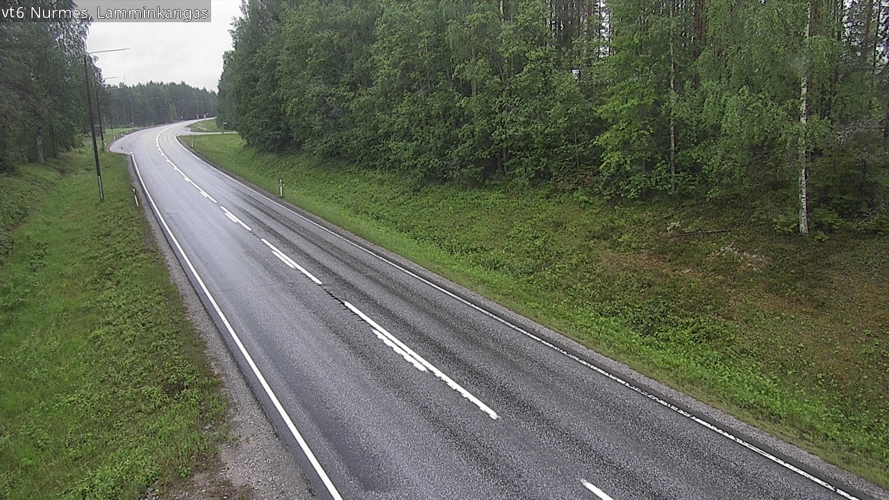 Weather Camera Image Väg 6 Nurmes, Lamminkangas, Nurmes, Pohjois-Karjala