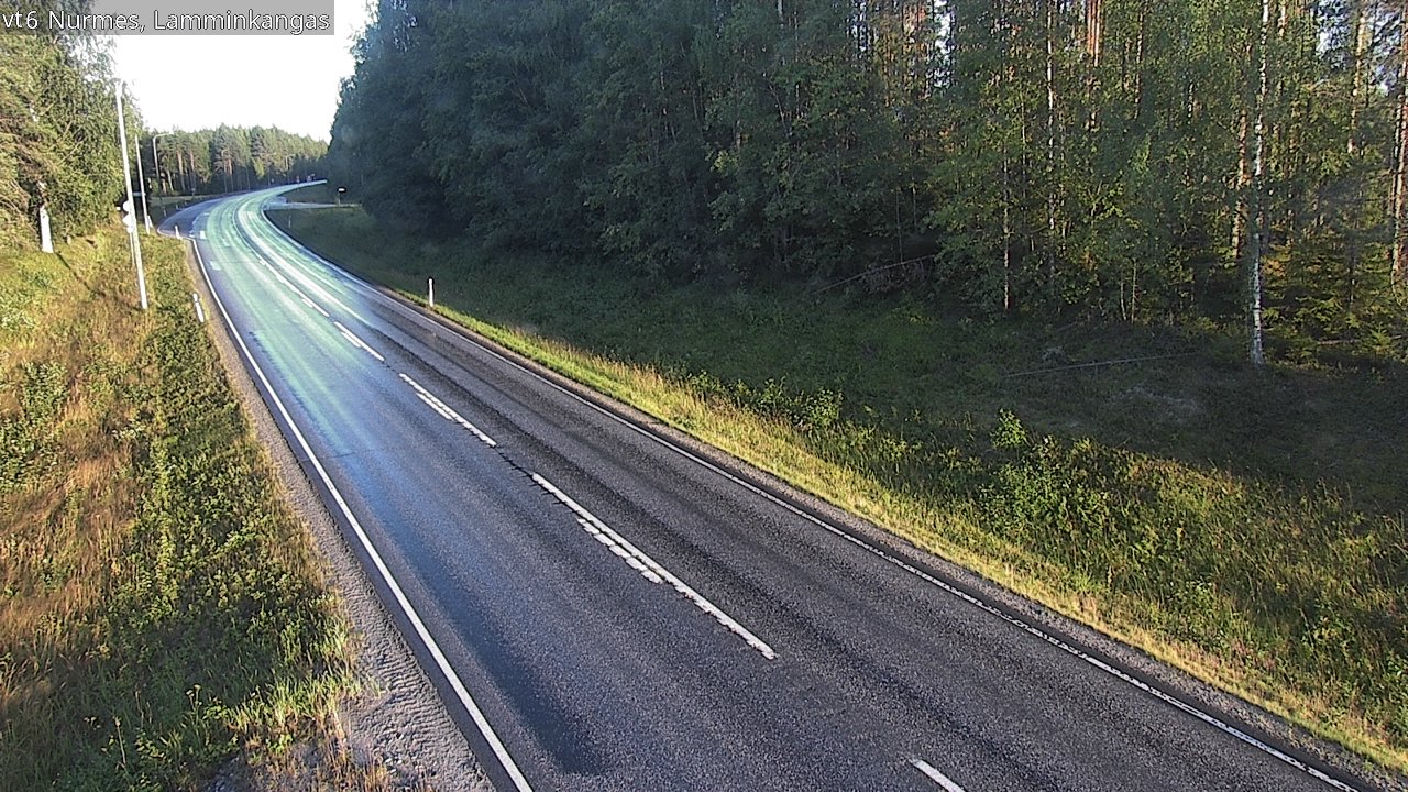 Weather Camera Image Road 6 Nurmes, Lamminkangas, Nurmes, Pohjois-Karjala