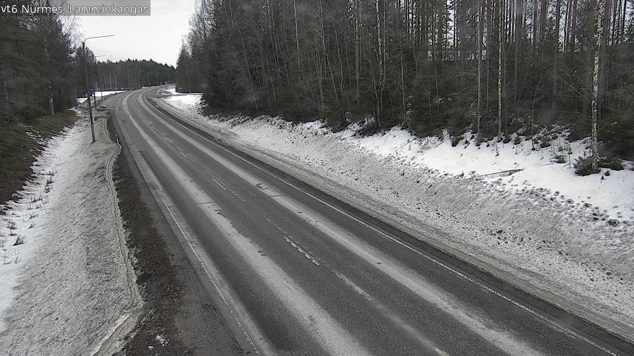 Weather Camera Image Road 6 Nurmes, Lamminkangas, Nurmes, Pohjois-Karjala