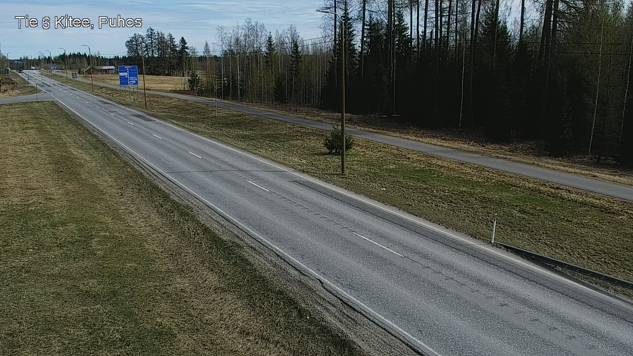 Weather Camera Image Road 6Kitee,  Puhos, Kitee, Pohjois-Karjala