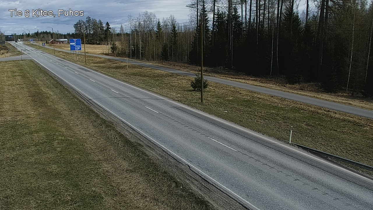 Weather Camera Image Väg 6 Kitee, Puhos, Kitee, Pohjois-Karjala